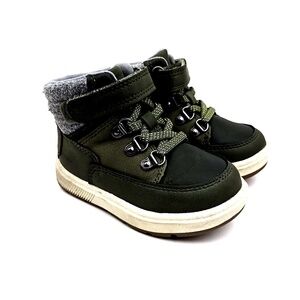 Cat & Jack Baby Boots Size 6 Felix Sneakers Hightops Green Children Kids